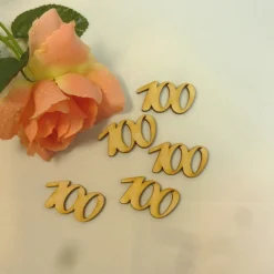 100 Geburtstag Zahl aus Holz verschiedene Größen Geschenk Hochzeit Jubiläum Deko