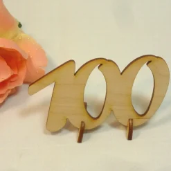 100 Geburtstag Zahl aus Holz verschiedene Größen Geschenk Hochzeit Jubiläum Deko