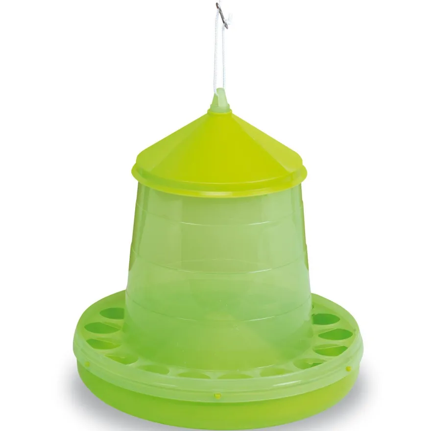 Geflügel Futterautomat Kunststoff 2 Kg (Green Lemon)