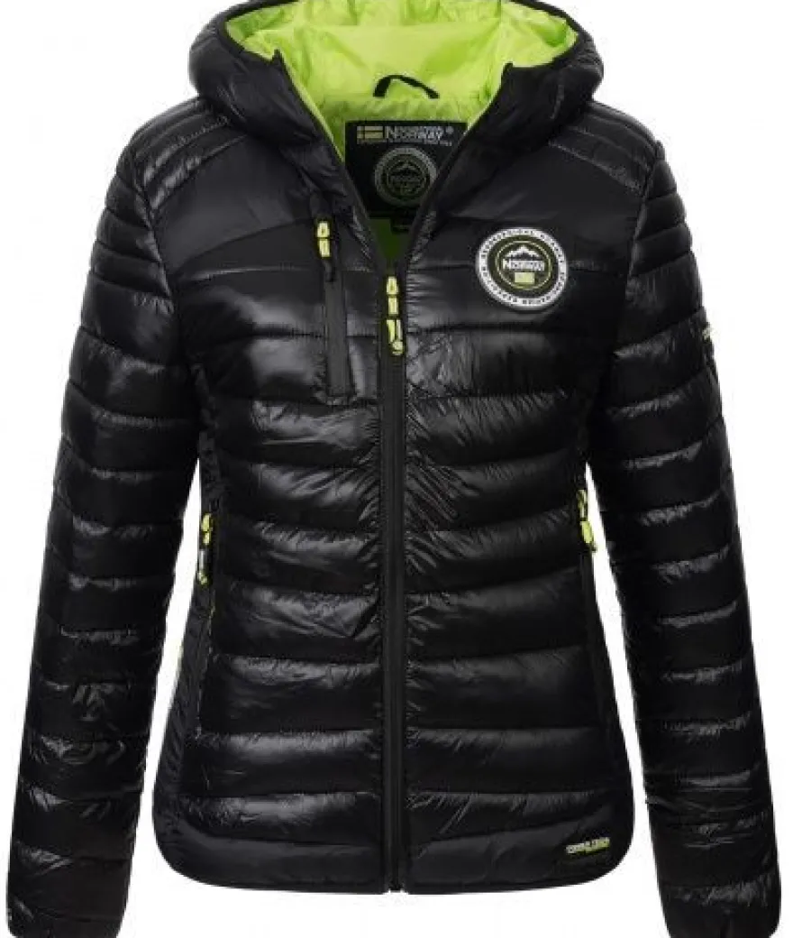 Geographical Norway Damen Steppjacke Winterjacke Übergangsjacke Kapuze D-455 NEU
