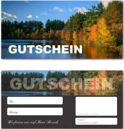 20 Geschenkgutscheine (Waldsee-623) Gutscheine Reisen Urlaub Wellness
