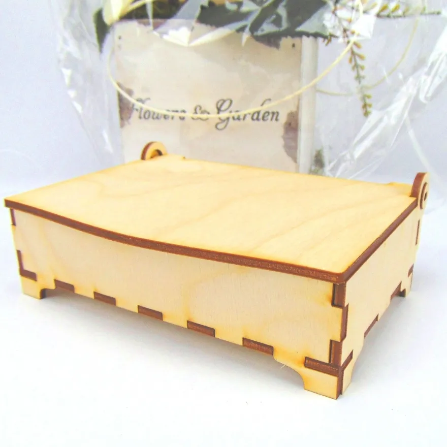 Geschenk zur Geburt Fotokiste Schatzkiste Holz Personalisiert mit Bär Mond Sterne
