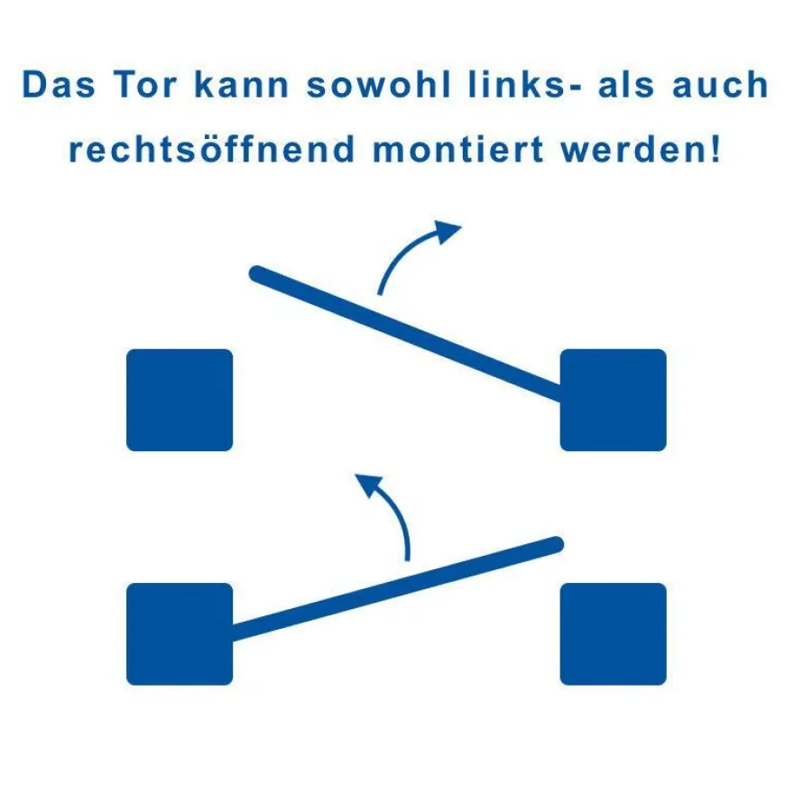 GEWA Gartentor Gartentür Zauntor Einzeltor Tor Tür Zaun Doppelstabmatten-Tor