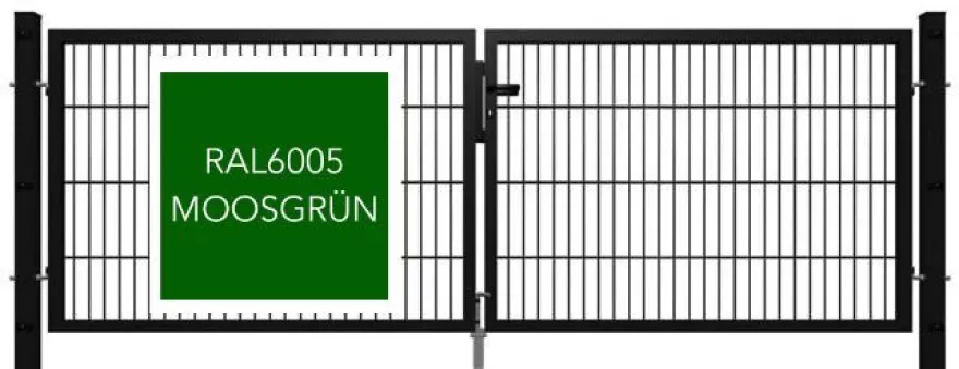 GEWA Gartentor Gartentür Zauntor Einzeltor Tor Tür Zaun Doppelstabmatten-Tor