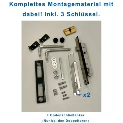 GEWA Gartentor Gartentür Zauntor Einzeltor Tor Tür Zaun Doppelstabmatten-Tor