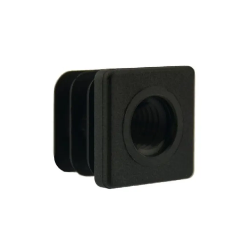 Gewindestopfen 25 x 25mm M12 Kunststoffgewinde Fusskappen Fussstopfen Vierkant