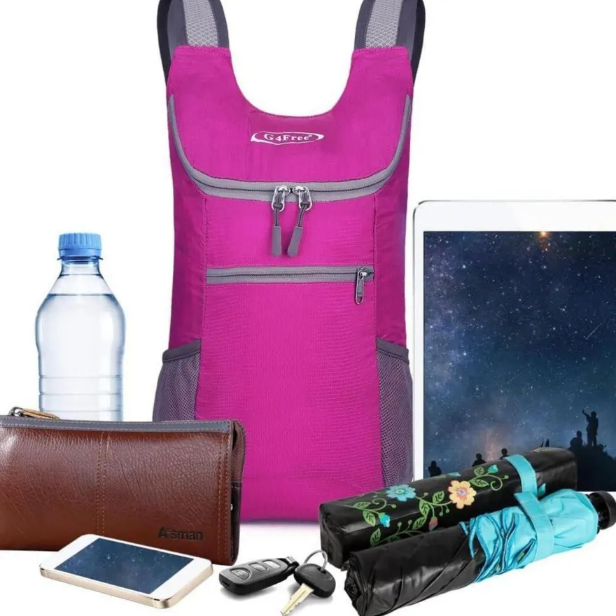 G4Free Ultraleichter 11L Faltbarer Rucksack für Reisen, Wandern, Radfahren
