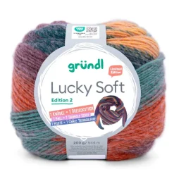 200g Gründl Lucky Soft II - Farbverlaufsgarn für Loops Schal Pullover - mit Wolle