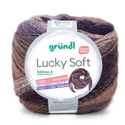 200g Gründl Lucky Soft II - Farbverlaufsgarn für Loops Schal Pullover - mit Wolle