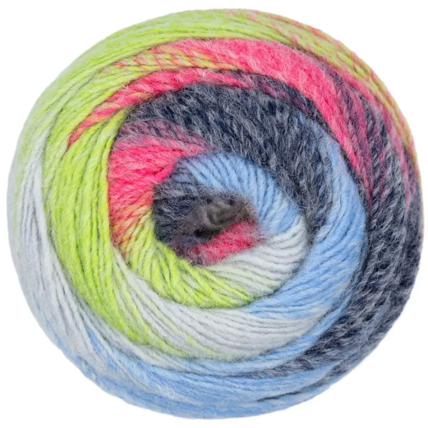200g Gründl Lucky Soft II - Farbverlaufsgarn für Loops Schal Pullover - mit Wolle