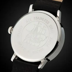 Gigandet Herrenuhr Minimalism Uhr Armbanduhr Leder Silber Schwarz G42-001