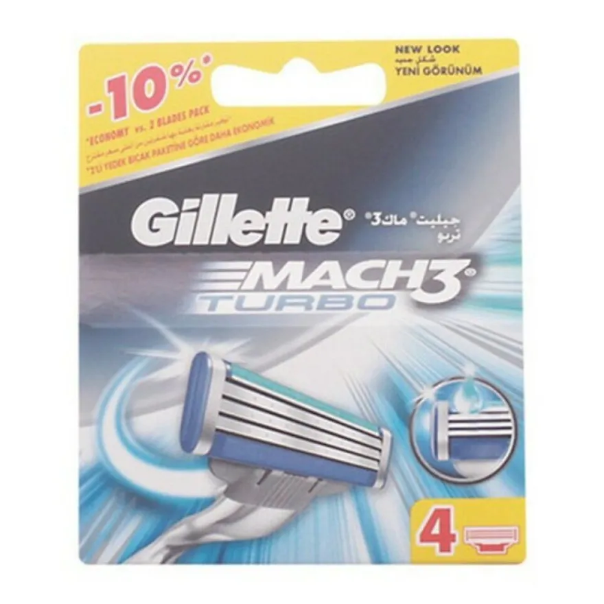 Gillette Mach3 Turbo Nachfüllung 4 Einheiten