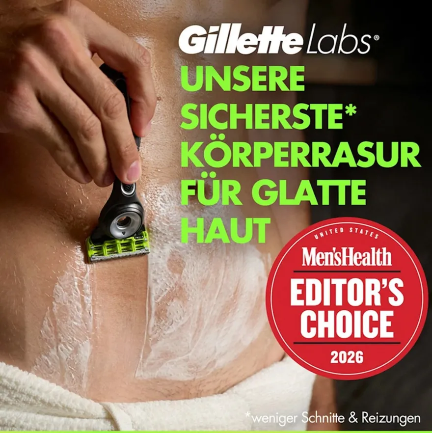 Gillette Rasierer, Labs Body & Intimate, 1 St in OVP