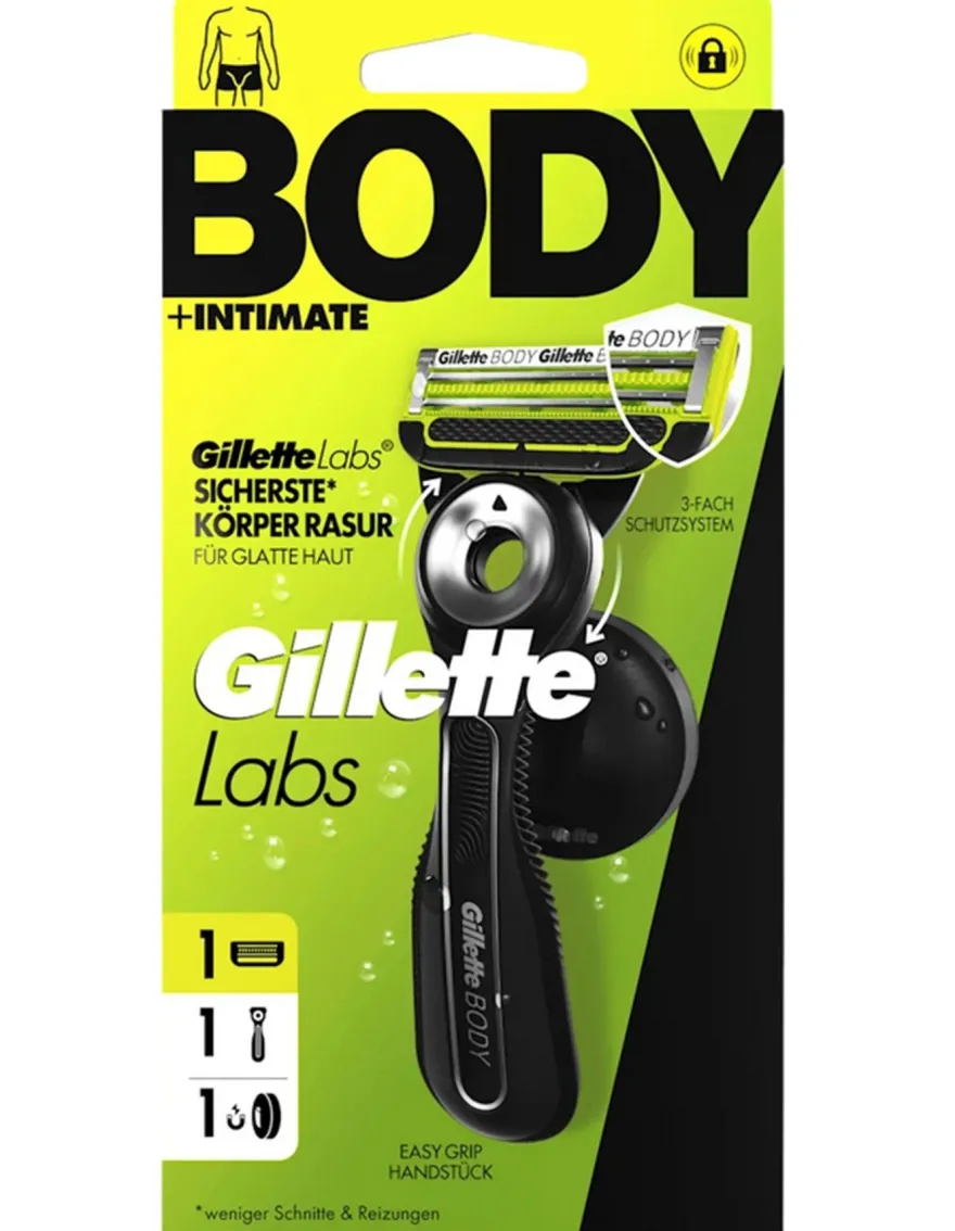 Gillette Rasierer, Labs Body & Intimate, 1 St in OVP