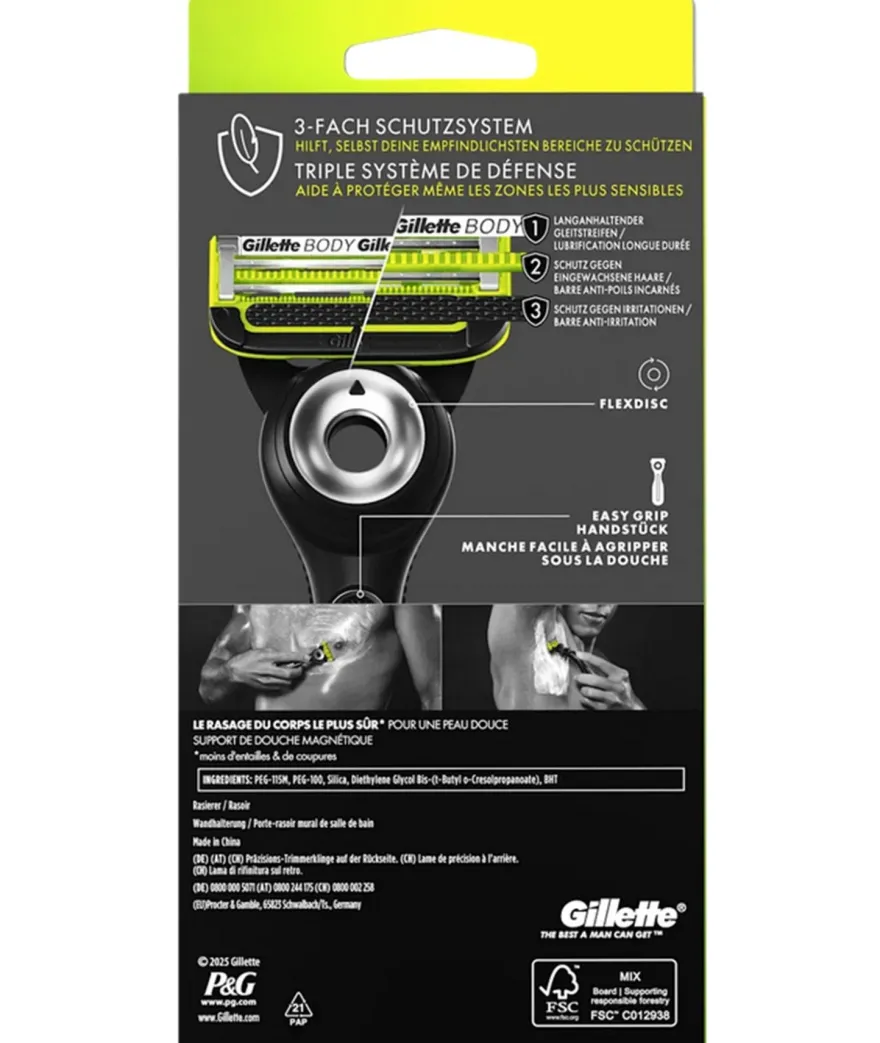 Gillette Rasierer, Labs Body & Intimate, 1 St in OVP