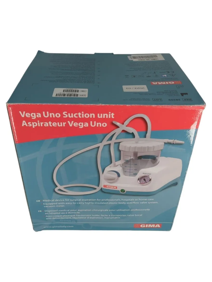 GIMA Vega Uno Absauggerät kompakt autoklavierbar für Erwachsene und Kinder 1-2l