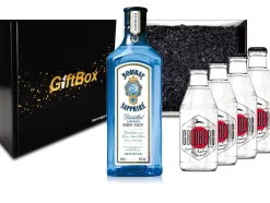 Gin Tonic Set Giftbox Geschenkset - Bombay Sapphire London Dry Gin 0,7l 700ml (