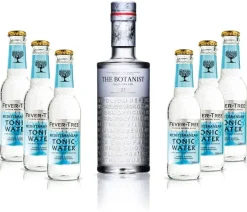 Gin Tonic Set - The Botanist Islay Dry Gin 0,7l 700ml (46% Vol) + 6x Fever Tree