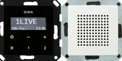 Gira Unterputz Radio RDS System 55 Reinweiß 228003