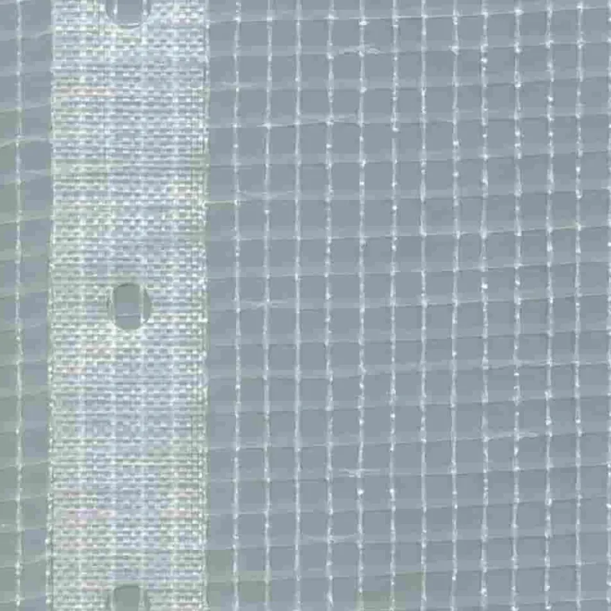 Gitterplane für Gerüste 2,70 x 10 m 200 g/m² Weiss/Transluzent