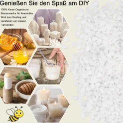 1000g Kerzenwachs Bienenwachs Paraffinwachs zum Gießen für Kerzen Kosmetik