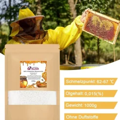 1000g Kerzenwachs Bienenwachs Paraffinwachs zum Gießen für Kerzen Kosmetik