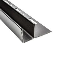 Glas-Fliesenprofil Edelstahl Klemmprofil Wandprofil V2A 2m H19mm