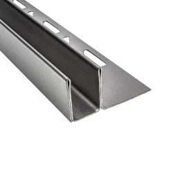 Glas-Fliesenprofil Edelstahl Klemmprofil Wandprofil V2A 2m H19mm