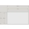 Glasvitrine Alu Messevitrine abschließbar Messevitrine 100 cm Rollen Spiegel