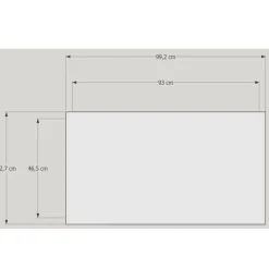 Glasvitrine Alu Messevitrine abschließbar Messevitrine 100 cm Rollen Spiegel