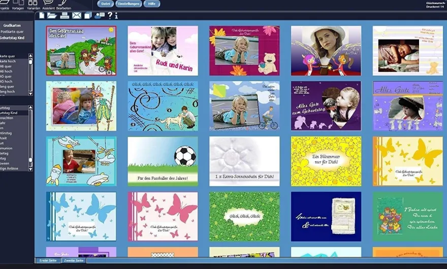 Gl�ckwunsch-Druckerei & Einladungs-Druckerei Paket - 2 Vollversionen - Download