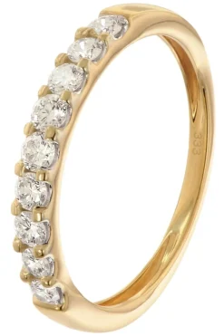 GLIZZ Schmuck Damenring 333 Gold mit Labor-gezüchteten Diamanten GL1280