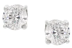 GLIZZ Schmuck Lab Grown Diamant-Ohrringe 0,50 ct Weißgold 333 Ohrstecker GL1073