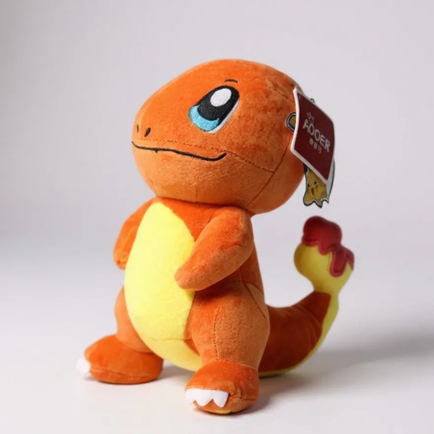 Glumanda Plüschtier 20 cm - Pokémon Kuscheltier - Weiches Spielzeug für Kinder