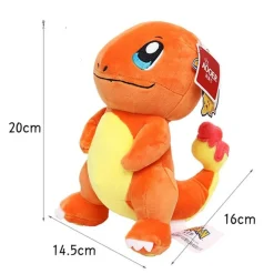 Glumanda Plüschtier 20 cm - Pokémon Kuscheltier - Weiches Spielzeug für Kinder