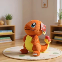 Glumanda Plüschtier 20 cm - Pokémon Kuscheltier - Weiches Spielzeug für Kinder