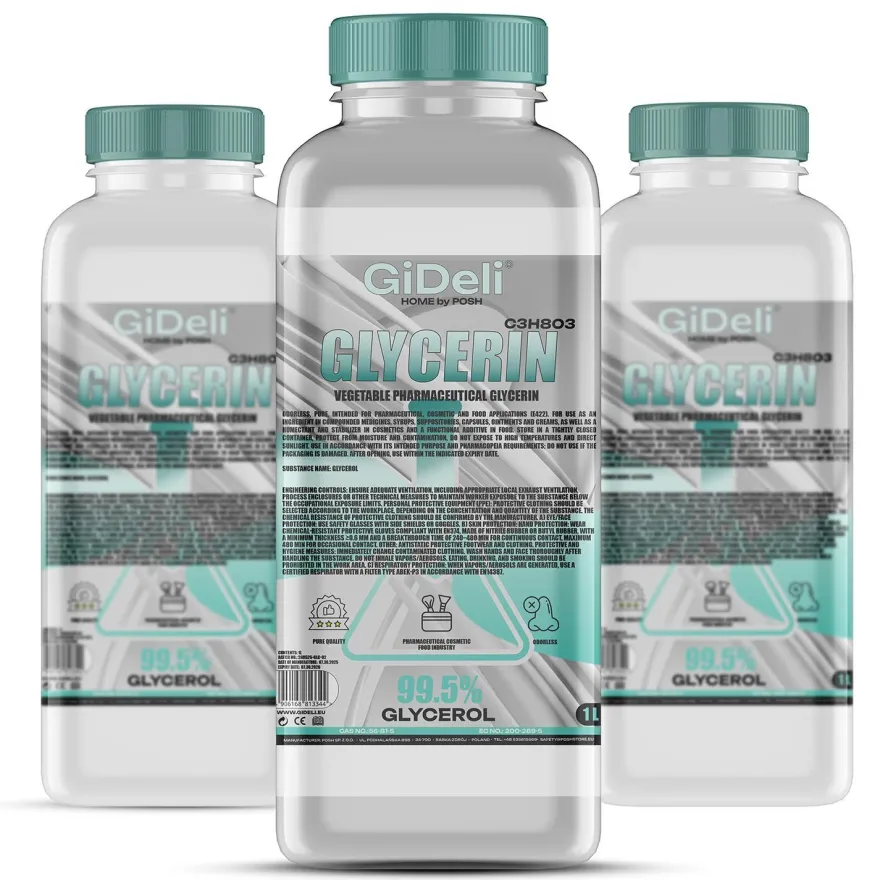 Glycerin VG 3L 99,5% Pharmaqualität E422 pflanzlich Kosmetik Haushalt GiDeli