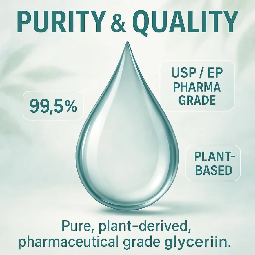 Glycerin VG 24L 99,5% Pharmaqualität E422 pflanzlich Kosmetik Haushalt GiDeli