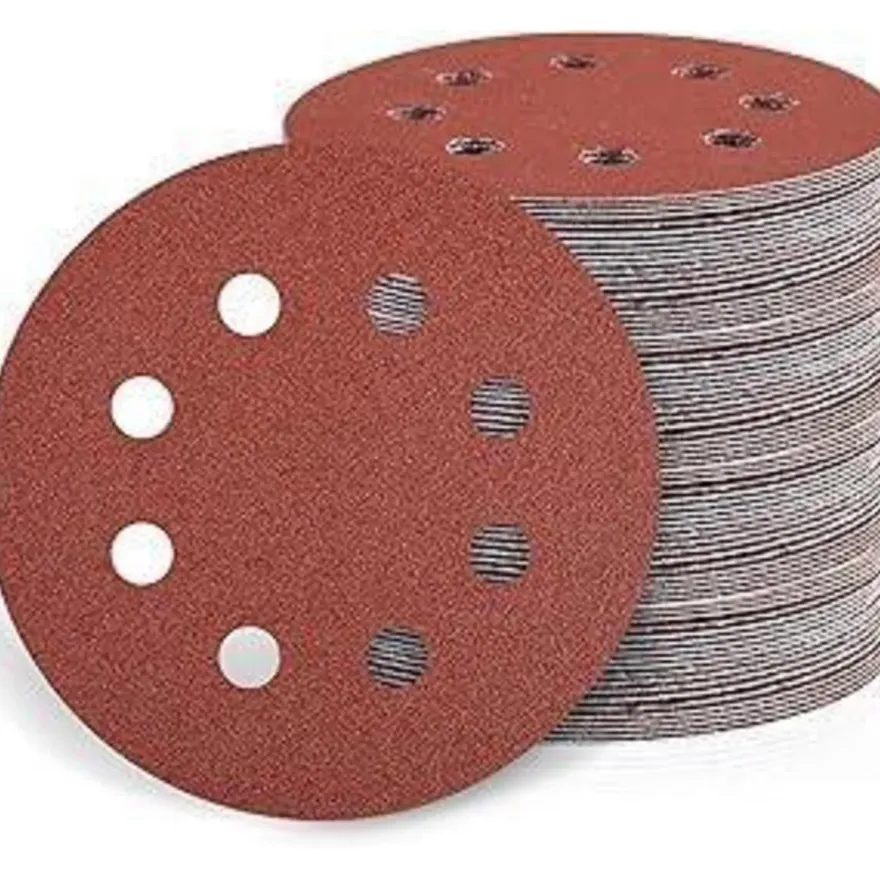 Gmozkrn 115mm Schleifpapier Klett, 30 Stück, Körnung 240, 8 Loch für