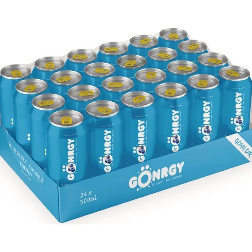Gönrgy Energy Blueberry Coconut by Monte 24x0.50l Ds. Enweg Pfand