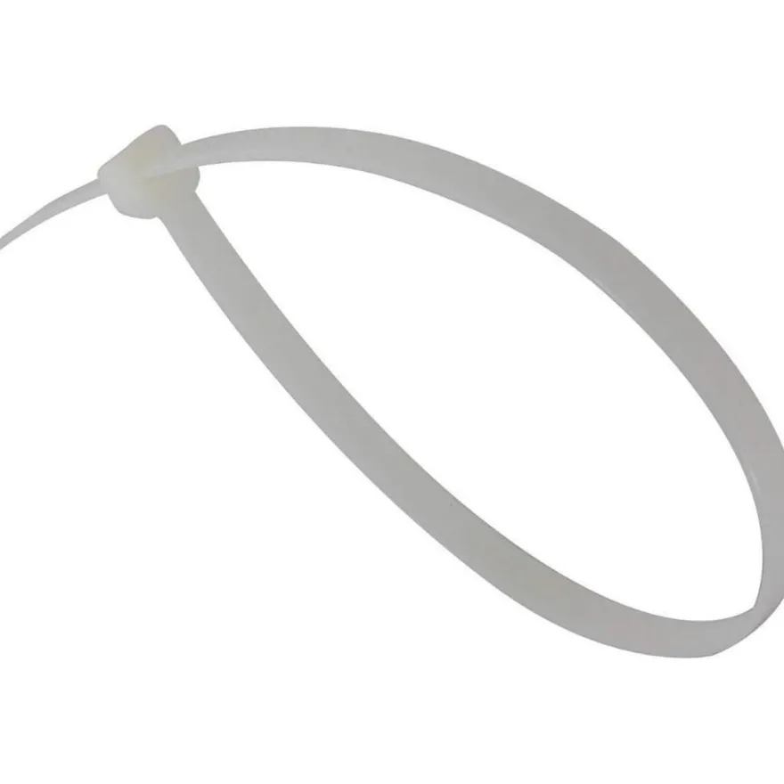 Gocableties Kabelbinder 1000 Stück, Weiß/Naturfarben Transparent, 300 mm x 3,6