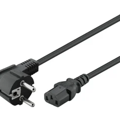 goobay Schutzkontakt/Geräte C13 Netzkabel 5,0 m schwarz