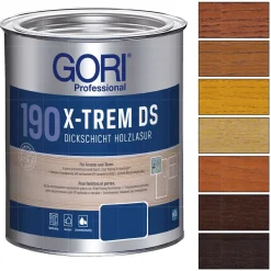 GORI 190 X-TREM DS 0.75 LTR Dickschichtlasur Holzlasur Holzschutzlasur UV-Schutz