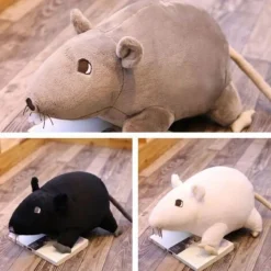 Gosig Ratten Plüschtiere 13 Stück Set Weiß Grau Schwarz Plüsch Spielzeug