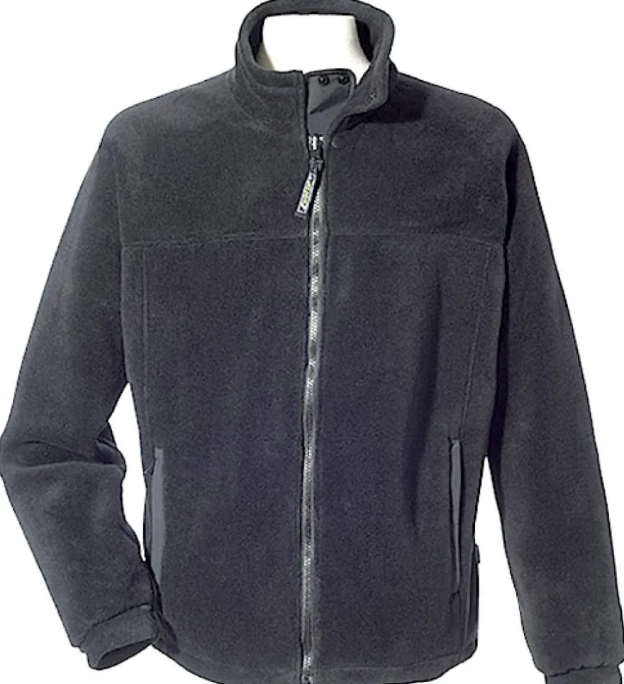 Gotop Zip-In Segler Fleecejacke Parry Schwarz