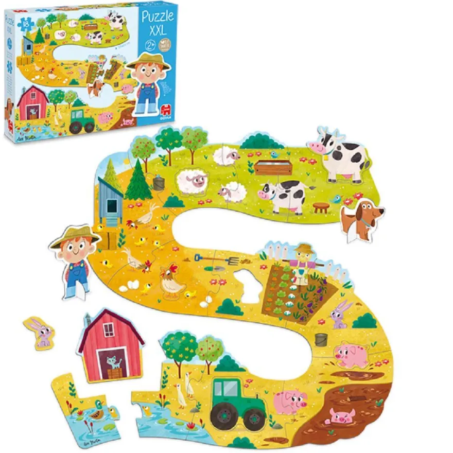 Goula 53176 Bauernhof Puzzle XXL 18 Teile