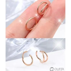 16G 2pcs Helix Silber Chirurgenstahl Rook Tragus Conch Cartilage Earring