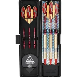 16 Gramm Cuesoul Soft Tip Darts Set mit Slim Case - 2 Dart Sets & 3 Barrel