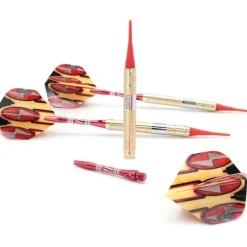 16 Gramm Cuesoul Soft Tip Darts Set mit Slim Case - 2 Dart Sets & 3 Barrel