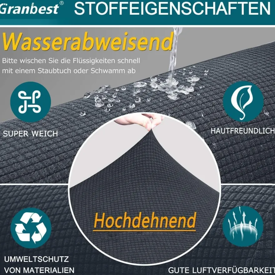 Granbest Stretch Wasserdicht Sofabezug 1 Stück Spandex Jacquard Elastische